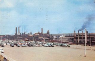 Youngstown Ohio Us Steel Mills Vintage Postcard Je359868