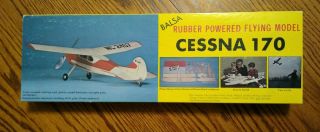 Vintage Cessna 170 Balsa Rubber Powered Flying Kit,  Sterling Models Inc.