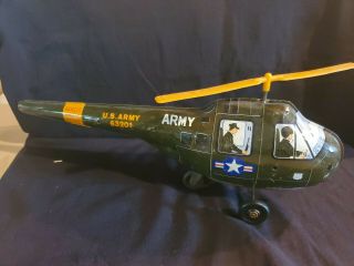 Vintage J.  Chien Tin Litho Toy U.  S Army Helicopter