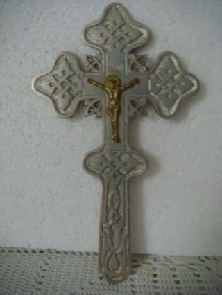 Rrr Rare Antique Vintage Crucifix Cross Orthodox