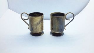 Silver 980 Taxco Shot Cups By Rafael Melendez Employed By William Spratling
