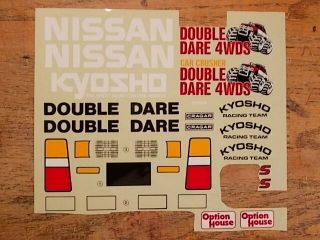Da - 15 Partial Decal Sheet - Kyosho Double Dare Vintage Kyosho Car Crusher Series