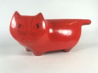 1960’s Ceramiche Baldelli Pottery Cat Bank - Mid - Century Modern Art Italy
