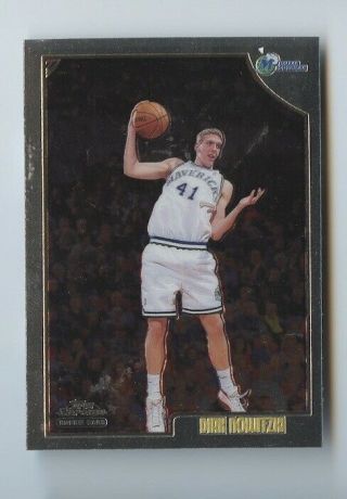 Dirk Nowitzki 1998 - 99 Topps Chrome Rookie Rc 154 Mavericks