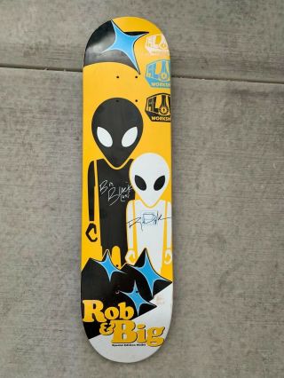 Vintage Rob Dyrdek Alien Workshop Skateboard Deck Rob & Big