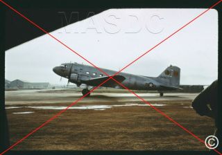 422 - 35mm Duplicate Aircraft Slide - C - 47a Skytrain 43 - 48071 Svnaf @ Tsn - 1967
