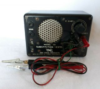 Vintage Oak Ridge Products Model 101 Substitution Tester 0 - 2 Mega Volts