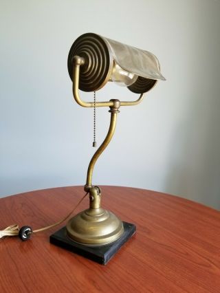 Antique Pat.  Dec 1910 Art Deco Table Lamp Brass
