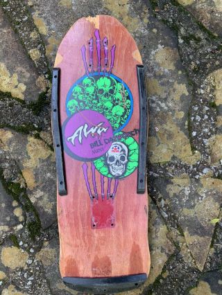 Vintage Alva Bill Danforth Mini Skateboard Deck