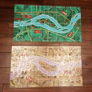 Vtg 1968 SITUATION 4 Parker Brothers JIGSAW PUZZLE Action Board Game - COMPLETE 3