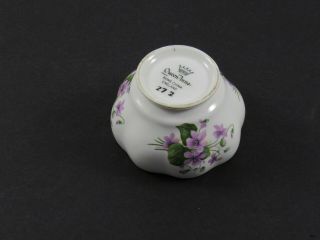 Vintage Queen Anne Fine Bone China Sugar Bowl 272 : Purple Violet Motif