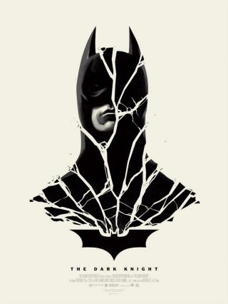 The Dark Knight Vintage Mondo Poster Print 20/235 Phantom City Creative Pcc 2014