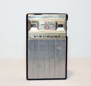 Vintage Viscount 6 Transistor Radio - Battery.