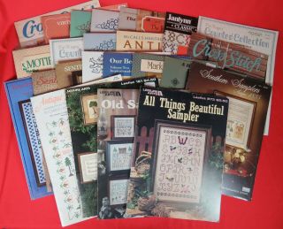 26 Vintage Cross Stitch Magazines And Pamphlets - Patterns