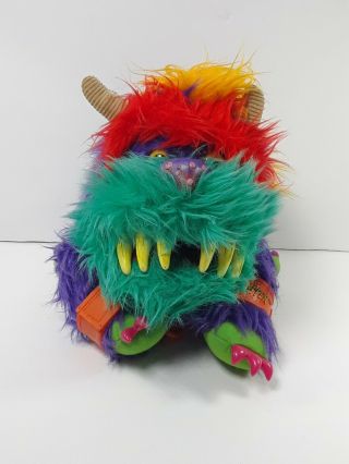 Vintage 1986 Amtoy My Pet Monster Hand Puppet Rark With Shackles/handcuffs