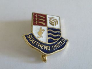 Southend United Badge Football Club Coffer London Vintage Enamel Crest