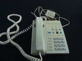 Vtg At&t 1830 Corded Telephone Digital Answering Machine & W/6 