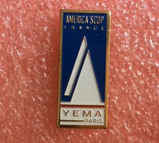 Pins America Cup 92 Voilier Yema Watch Montre Yacht Club Vintage Lapel Pin Badge