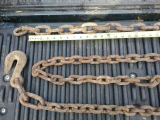 Old Vintage Heavy Duty Logging Chain 15 ft 2