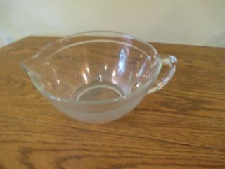 Vintage Clear Glass Batter Bowl 7 1/2 " X 4 "