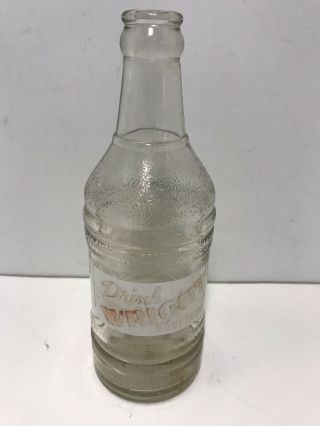 Vintage Wright Root Beer Soda Bottle 1946 Orleans Louisiana 12oz