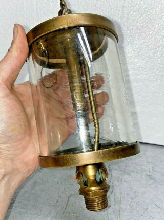 American Lubricator 6 Brass Cylinder Oiler Hit Miss Gas Engine Vintage Antique