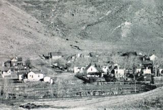 Vintage Photo Castle Rock Golden Colorado Postcard 1909