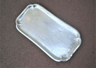 Antique Norwegian 830s Silver Tray - Weight Is 8 Ounces 830/1000 Silver Purity