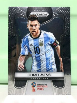 2018 Panini Prizm Russia World Cup Lionel Messi No.  1 Soccer Card Very Good