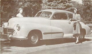 Vintage Automobile Advertising Postcard 41 - A; 1946 Oldsmobile 66 Club Sedan