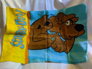 Vintage Dan River Scooby Doo Standard Size Double Sided Pillowcase