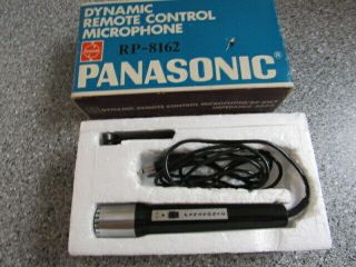 Old Stock Panasonic Dynamic Remote Control Microphone Rp - 8162 Vintage