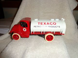 Vintage Texaco Collector Bank 2 1924 Mack Bulldog Tanker Truck Ertl 1985 No Box
