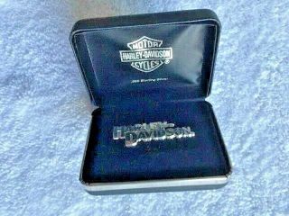 Harley Davidson Limited Edition Sterling Silver Pin - 736 Of Only 5000 -