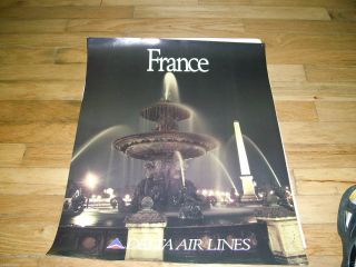Delta Air Lines - France - Large Poster 28 X 22