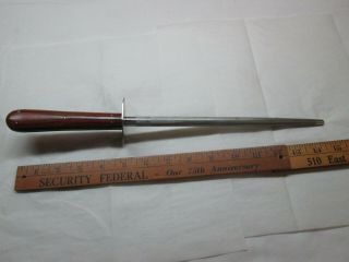 Vintage 15 " Case Xx Honing Steel Rod Knife Sharpener With Wood Handle