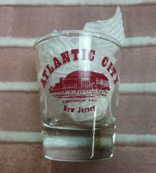 Vintage Atlantic City,  Jersey Convention Hall Souvenir Shot Glass