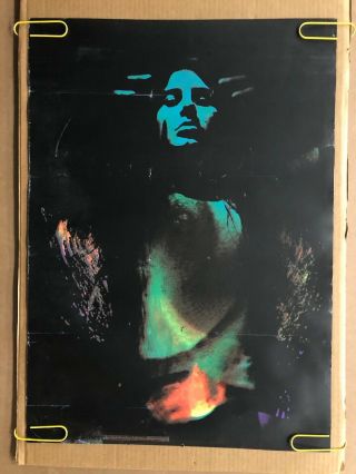 Vintage Blacklight Poster Rebirth Woman Psychedelic 1970’s Day Glow