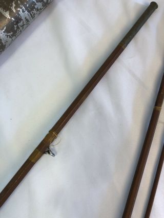 Vintage Goodwin Granger Special 3 Piece Bamboo Fly Rod 1938 W/ Case 3