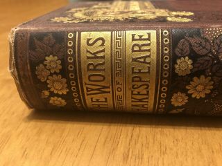 Late 1800’s Vintage Antique Shakespeare Hardcover Book 3