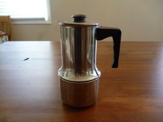 Vintage Cima Arella 18/10 Stainless Stovetop Expresso Coffee Pot