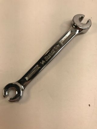 Vintage Snap - On 1/4 " X 5/16 " Stubby Flare End Wrench Rxh8108 Usa