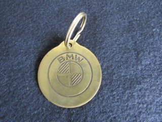 Vintage Bmw Brass Keychain Keyring Collectible