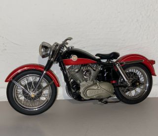 Franklin 1957 Harley Davidson Sportster Diecast 1:10 Scale - Loose Wheel