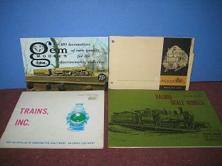 Ho Brass Catalogs: Balboa,  Akane,  Gem,  Trains.  1960s Vintage.