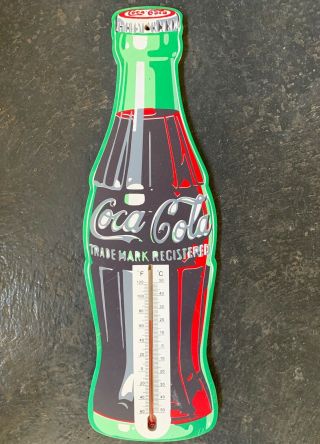 Coke Coca Cola Vintage Style Thermometer Sign Milk Bar Advertising