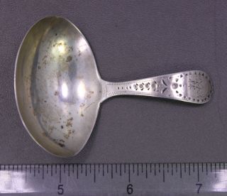 Antique 1805 Duncan Urquhart & Napthali Hart,  London Sterling Silver Caddy Spoon
