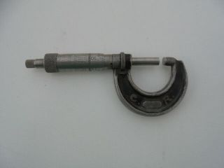 Starrett Micrometer 0 - 1 Inch No.  436 Machinist Tool Vintage