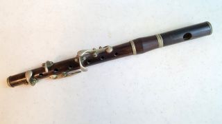 Antique Vintage Old Wooden Six Key Flute Piccolo Marked Weikert 1st Quality