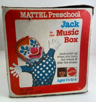Mattel Vintage Jack In The Box With Box 2